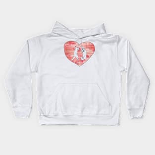 These cute cats love each other! Kids Hoodie